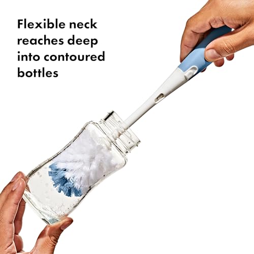 OXO Tot Bottle Brush with Stand, Baby Bottle Brush - Dusk