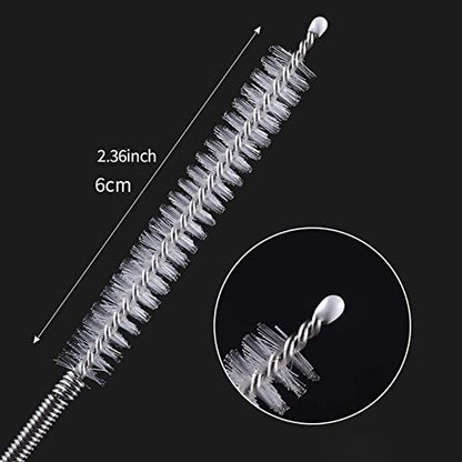 Extra Long Pipe Tube Cleaner Fridge Drain Pipe Dredging Tool Flexible Drain Brush Skinny Tube Spiral Cleaning Brush Drinking Straw Cleaner Brush Nylon Spring Aquarium Filter Brush 155CM (1)