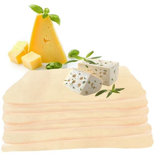 6 Pack Muslin Cloth for Straining Grade 100, 20x20 Inch – 100% Unbleached Cotton Cheese Cloths for Straining Liquid, Cheesecloth for Cooking for Food Preparation, Nut Milk, Broth, and More,