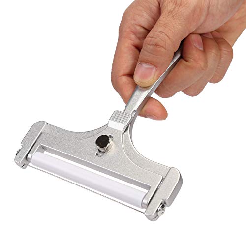2 Pcs Stainless Steel Cheese Slicer with Wire & Cheese Cutter Plane | Cheese Slicer Set for Soft, Semi-hard, Hard Cheeses Kitchen Tool
