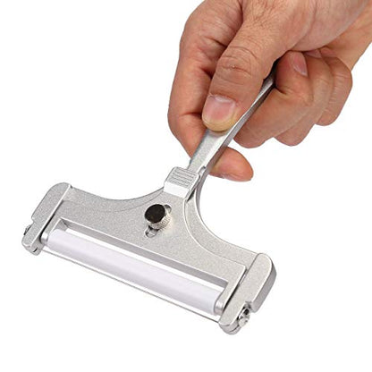 2 Pcs Stainless Steel Cheese Slicer with Wire & Cheese Cutter Plane | Cheese Slicer Set for Soft, Semi-hard, Hard Cheeses Kitchen Tool