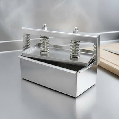 Stainless Steel Food Press Meat Shaping Tool Spring Compression Plate Effortless Cleaning Suitable for Kitchen Cooking Professional Use, 1.5KG, Extended Screw - size: 1.5KG, style: Extended Screw