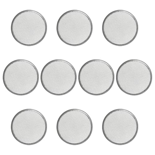 10 Pack Stainless Steel Sprouting Lids for Regular Mouth Mason Jars | Fine Mesh Stainless Steel Screen—Allows optimal drainage while keeping seed secure, cleaner and easier sprouting lids process