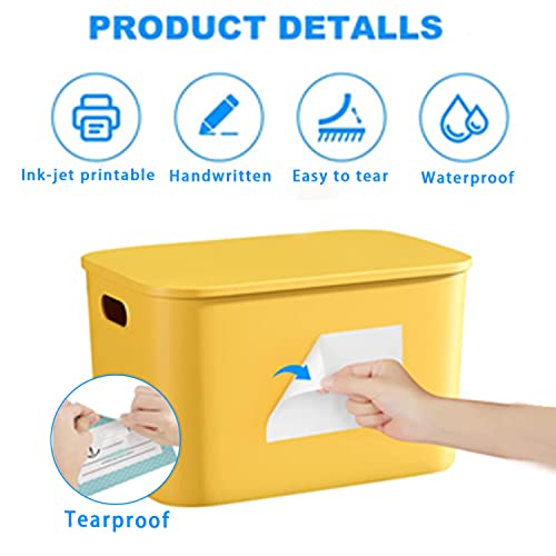 Removable Freezer Labels, Date Label 1x2 Inch Food Storage Stickers, Waterproof Oil Resistant Easy Clean Leaves no Residue 300 Total Per Roll,2 Rolls - color: White, size: 1×2 inch-2 rolls