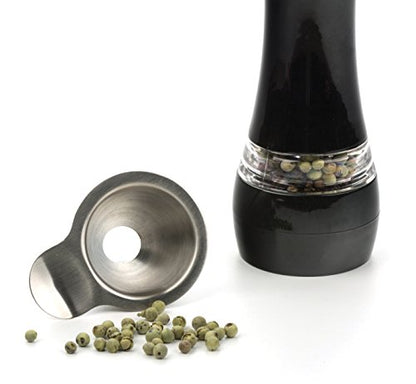 RSVP International Endurance Collection Kitchen Spice Jar/Oil Bottle Funnel, Stainless Steel and Dishwasher Safe, Angled Spout - size: Standard (Pack of 1)