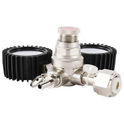 YaeBrew Dual Gauge CO2 Regulator for Draft Beer Homebrew Kegerator CGA320