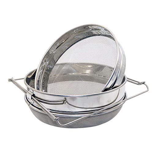 Golden Palace Honey Strainer, Stainless Steel Honey Strainer, Double Sieve, Beekeeping Supplies, Food Grade 304 Stainless Steel Sieve