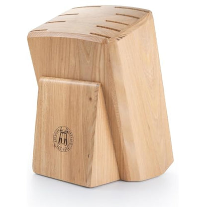 Schmidt Brothers - Gridiron Series - 10-Piece Knife Set, High-Carbon Stainless Steel Cutlery with White Ash Wood Knife Block - color: Gridiron