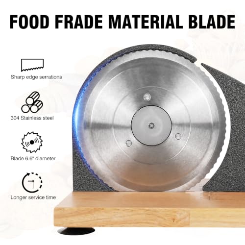 vanerepok Manual Bread Slicer Adjustable Thickness for Homemade Sourdough | Hand Crank Bread Cutter with Scale & Stable Suction Cups & Wood Base for Even Slicing Perfect Baking Gift for Home Bakers - color: Marble