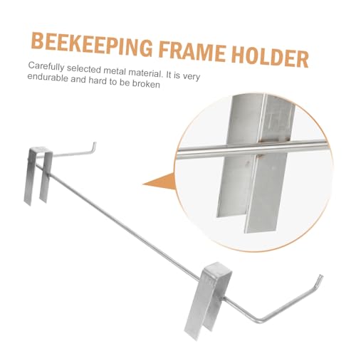Portable Metal Bee Hive Frame Holder Beekeeping Stand Storage Shelf for Bee Houses Apiculture Supplies Tool for Secure Frame Holding and Hive Inspection