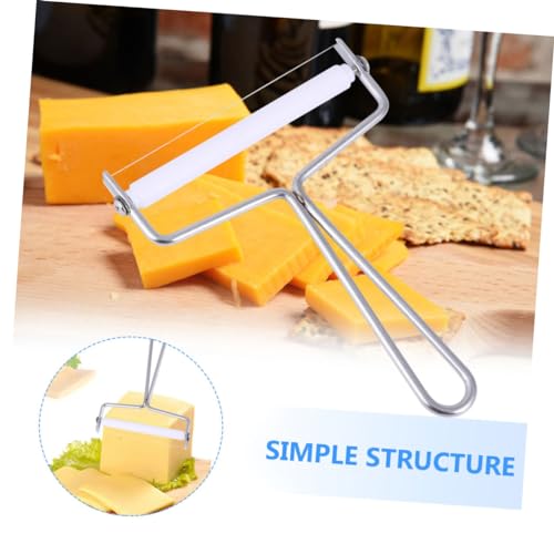 2pcs Stainless Steel Pastry Cutter Tool Cheese Knife for Kitchen Crinkle Slicer Multi Purpose Butter Scraper Easy Storage Design Efficient Cutting