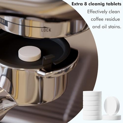 8 Uses Breville Compatible Descaling Solution, 2 Years Descaler Kit Come with 8 Cleaning Tablets, Maintenance Kit Specially Designed to Clean Breville Machines (4 Use Each Bottle, 2 Bottles) - style: Descaling Solution for Breville