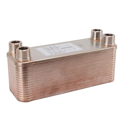 aqxreight Stainless Steel Brazed Plate Heat Exchanger Wort Chiller for Beer Water Cooling, aqxreight5ahvyk4zdi