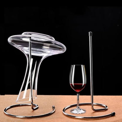 Decanter Dryer Drainer Stand Rack for Glass Wine Decanter (Rack Type)