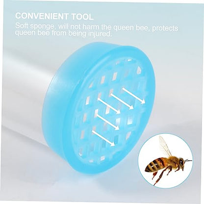 Abaodam 2pcs Bee Marking Tool with Plunger Random Marking Bottle for Beekeepers Easy to Use Beekeeping Equipment