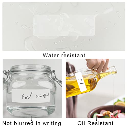 Removable Freezer Labels, Date Label 1x3 Inch Food Storage Stickers, Waterproof Oil Resistant Easy Clean Leaves no Residue 250 Total Per Roll - color: White, size: 1×3 inch