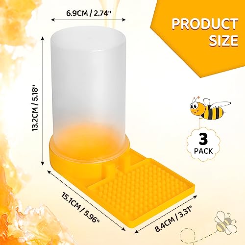 3 PCS Bee Water Feeder, Honey Beehive Beekeeping Entrance Feeder, Outdoor Beehive Beekeeping Water Station for Garden, Balcony (3 PCS)