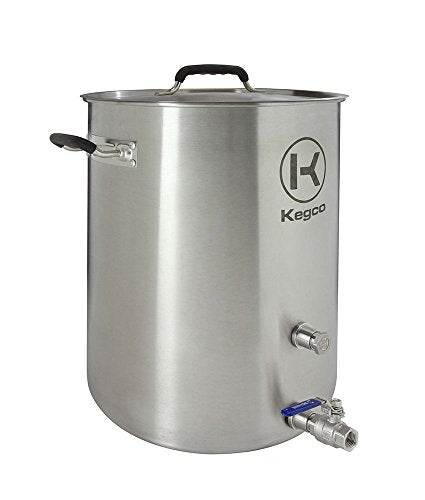 Kegco 10 gallon Brew Kettle with Plug & 2Piece Ball Valve