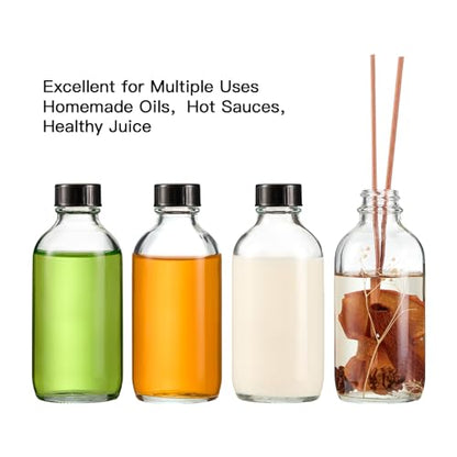 4PK 4oz(120ml) Amber Glass Bottles with Droppers and Phenolic Lids. 120ml Dropper Bottle with Corrosion Resistant Nitrile Rubber and Not Faded Markings. 4oz Bottles with Lids for Juice, Hot Sauces.