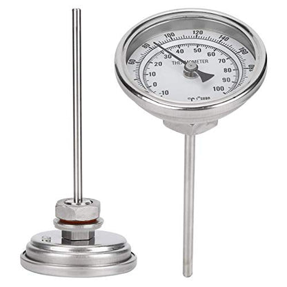 Fry Thermometer 1/2 NPT Thread Stainless Steel Dial Thermometer Homebrew Thermometer 0220/10100