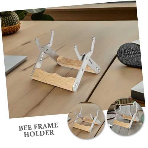 Luxshiny 3pcs Beehive Frame Gripper and Lifter Set for Beekeeping with Ergonomic Wood Handles – Beekeeping Tools for Hive Frame Holding and Bee Hive Maintenance