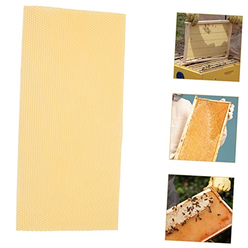 30pcs Hive Basics Beehive Wax Foundation Sheets Beehive Accessories Easy to Use Natural Beeswax for Beekeeping DIY Projects