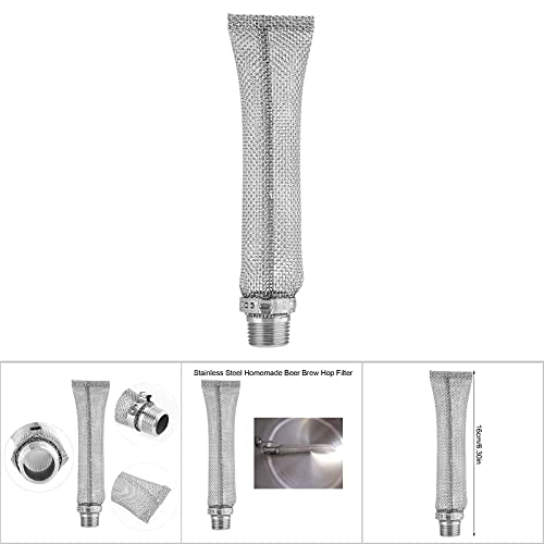 Stainless Steel Beer Filter, Mash and Tun Boil Screen, Beer Brew Hop Filter Strainer Tool for Home Brew Beer Kettle Mash Tun, 6 Inch