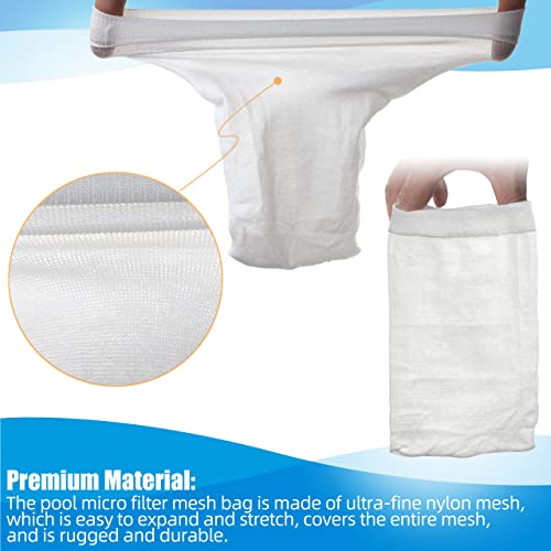 (20 Pack) Pool Micro Filter Mesh Bags for Pool Blaster Water Tech Catfish Ultra Vacuum Sand & Silt Cleaner Filter