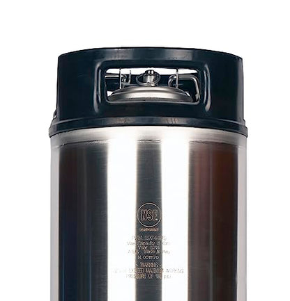 Two Pack of New AEB 5 Gallon Ball Lock Kegs - Dual Rubber Handles
