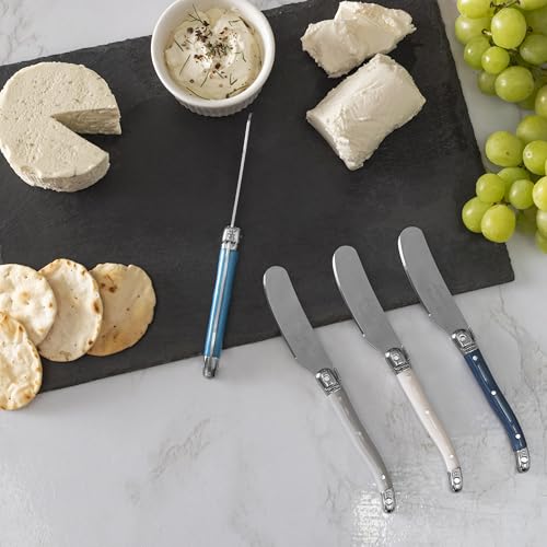 French Home 8-Piece Laguiole Spreader Set - Coastal Frost - style: Coastal Frost