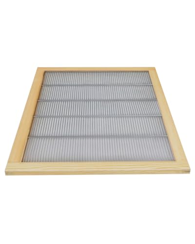 Wooden Bound Metal Queen Excluder 2 pcs 10 Frames Queen Excluder Beekeeping Separate The Queen from The Honey Beekeeping Supplies - size: 2pcs 10 Frames