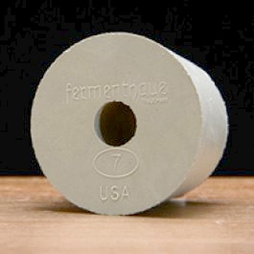 Drilled #7 Rubber Stopper - 10-Pack