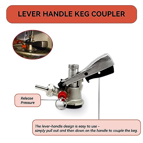 BACOENG Double Faucet Door Mount Kegerator Refrigerator Conversion Kit No Tank - size: Double