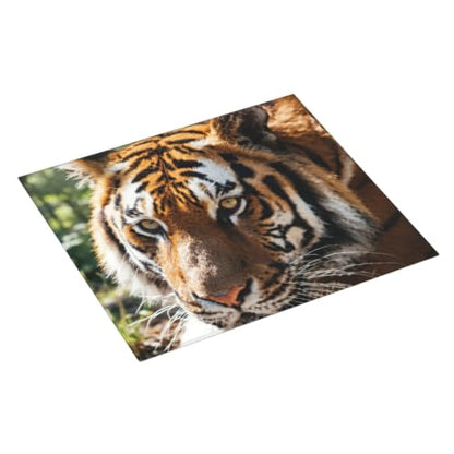 Wild Animal Tiger Dish Drying Mat for Kitchen Counter, Absorbent Microfiber Drainer Mats, Non-slip Kitchen Draining Mat for Coffee Machine Dish Rack Pad 18"x16" Dish Drainer Pad - color: Wild Animal Tiger
