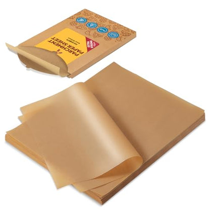 Katbite 265Pcs 10x15 inches Parchment Paper Sheets, Heavy Duty Unbleached Baking Paper, Pre-cut and Oil Proof Perfect for Steaming Cooking Bread Cake & Wrapping Foods [Extra Strong Series] - color: 10"x15"-265