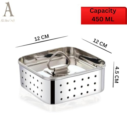 Stainless Steel Paneer Press & Cheese Maker | 450ml Homemade Paneer, Tofu & Soft Cheese Press | Rust Resistant, Dishwasher Safe | Easy Clean Kitchen Tool