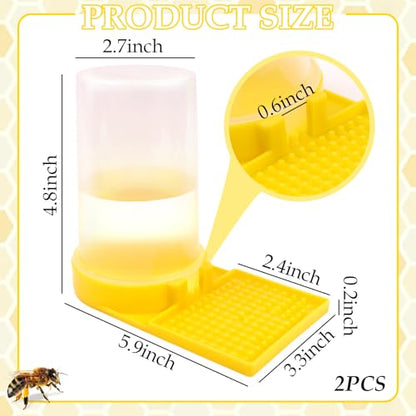 2PCS Bee Waterer Station, Beehive Water Feeder, Outdoor Quail Waterer for Garden Balcony