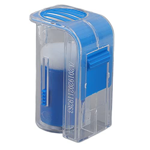 Tyenaza 3Pcs Bee Queen Cages, Transparent Queen Bee Marking Marker Bottle Catcher Clip Holder Queen bee catching Marking Cage(Blue) - color: Blue
