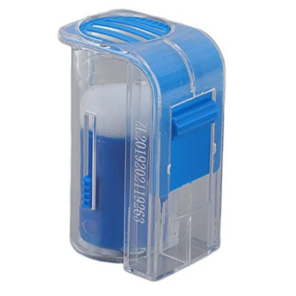 Tyenaza 3Pcs Bee Queen Cages, Transparent Queen Bee Marking Marker Bottle Catcher Clip Holder Queen bee catching Marking Cage(Blue) - color: Blue