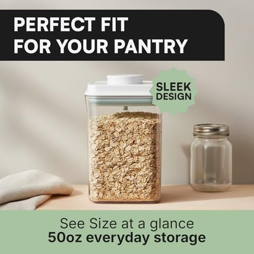 Bop Top Airtight Food Storage Containers with Lid Multi Pack | Kitchen Canister Sets | Air Tight Pantry Container | Pop Top Dry Food Storage Containers for Snacks, Sugar, Flour, Baking, Cereal, Pasta - color: Set of 5