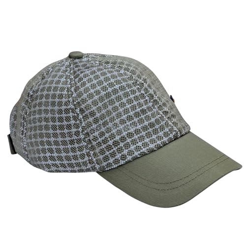 Three Layer Ventilated Beekeeping Veil in Round (3-Layer Hat, Olive Green P-Cap) - color: Olive green P-CAP