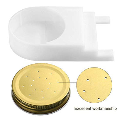 Minelife 4 Pack Entrance Feeder with Lids, Honey Bee Feeder for Beehives Beekeeping Supplies for Feeding Bees Water or Sugar Syrup