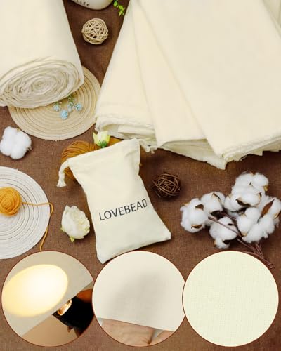 FIVEIZERO 100% Cotton Muslin Fabric by The Yard,63inch x 3 Yards Unbleached Natural Cotton Material–Medium Weight Beige Calico Fabric for Sewing,Quilting,Embroidery,Crafts & Apparel Projects - color: Natural Unbleached, size: 3 yards pre cut
