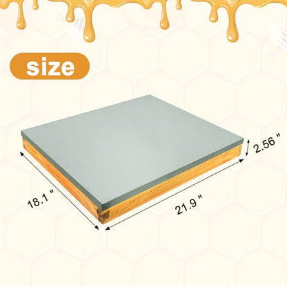 Telescoping Cover 10 Frame Wax Dipped Bee Hive Metal Cover Prevent Rainwater from Seeping Into The Hive - size: 10 Frame