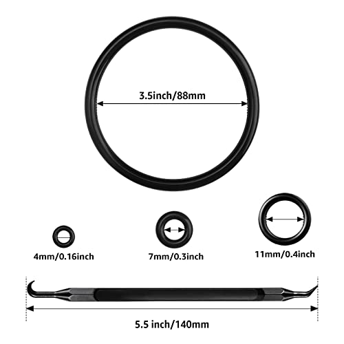 Homebrew Gasket Set, 28 PCS Cornelius Corny Brewing Beer Keg Carbonation Lid Ball Lock Keg Post Poppet Dip Tube O-Ring Sealing Washers Replacement Kit with O- Ring Removal Tool - size: 28pcs O-Rings + Removal Tool
