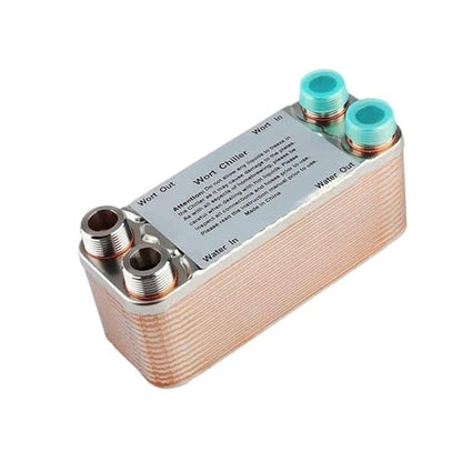 20/30/40 Plates Heat Exchanger Wort Chiller, Stainless Steel Counter Flow Chiller Bar Beer Cooler Tools(40 Plates) - color: 40 Plates