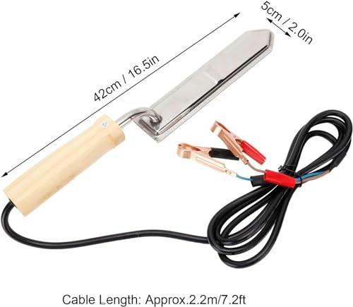 Stainless Steel Electric Honey Uncapping Knife Honey Scraper Cutter Beekeeping Equipment Tools 12V for Honey Harvesting Extracting Bee Keeping,Heating Honey Scraper