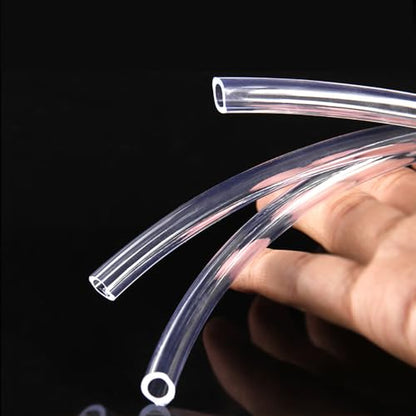 20 Feet PVC- 3/16" ID Clear Vinyl Tubing Food Grade Multipurpose Tube for Beer Line, Kegerator, Wine Making, Aquaponics, Air Hose - size: 3/16" ID, style: 20 Feet