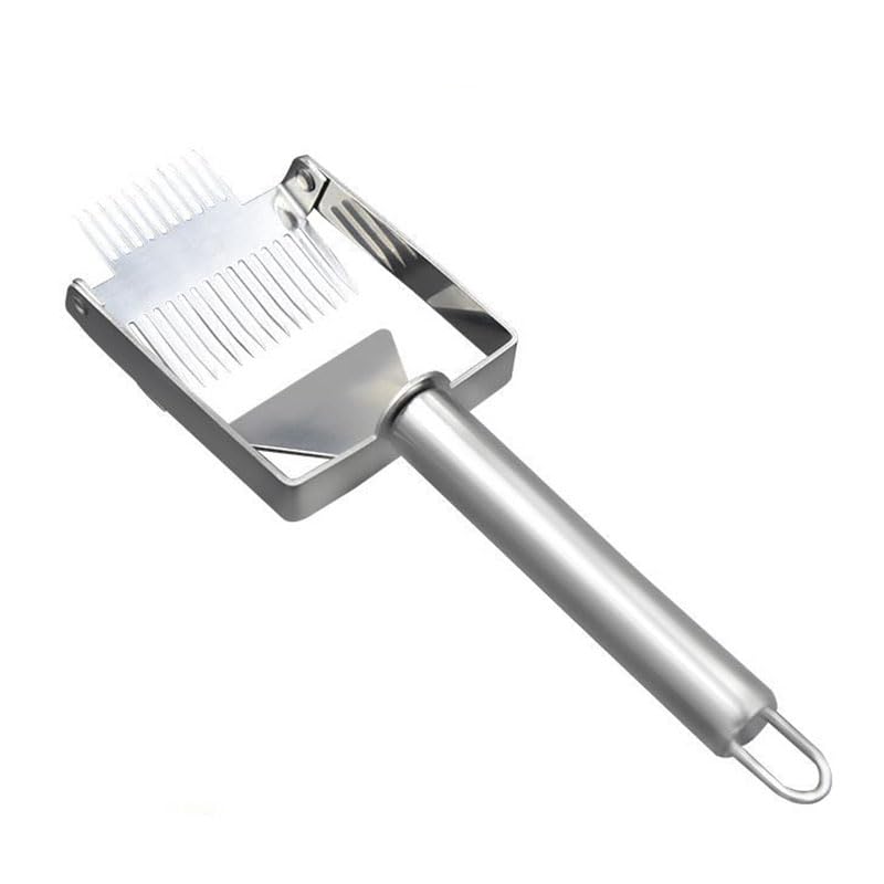 Multifunctional Stainless Steel Uncapping Forks Double Needle Beekeeping Tools Suitable for Honey Honeycomb Scraper (Color : Non Adjustable A) - color: Non adjustable A