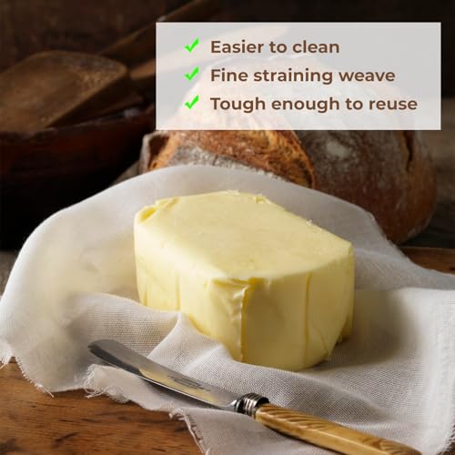 10 Pcs Cotton Cheese Cloths,Food Grade Reusable Cheese Cloth Bag For Straining Liquid,Juicing,Cooking (50 * 50cm) - size: 50*50cm